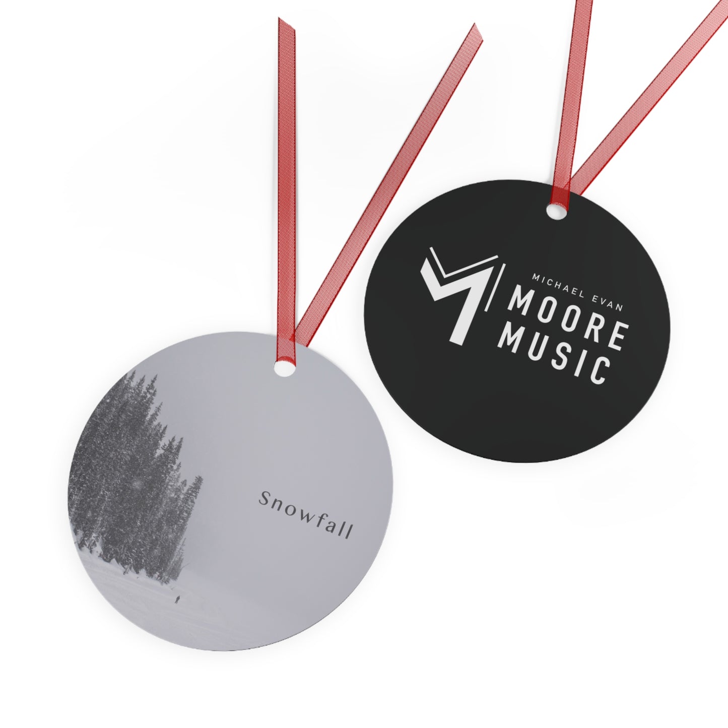 Snowfall Metal Ornament