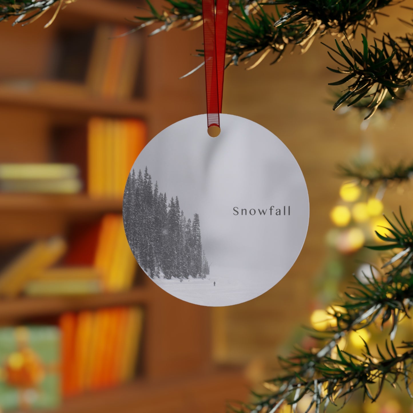Snowfall Metal Ornament