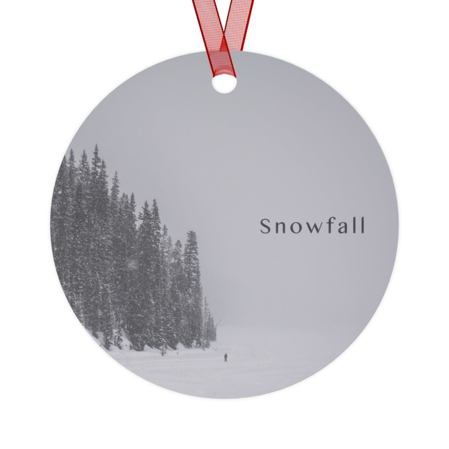 Snowfall Metal Ornament
