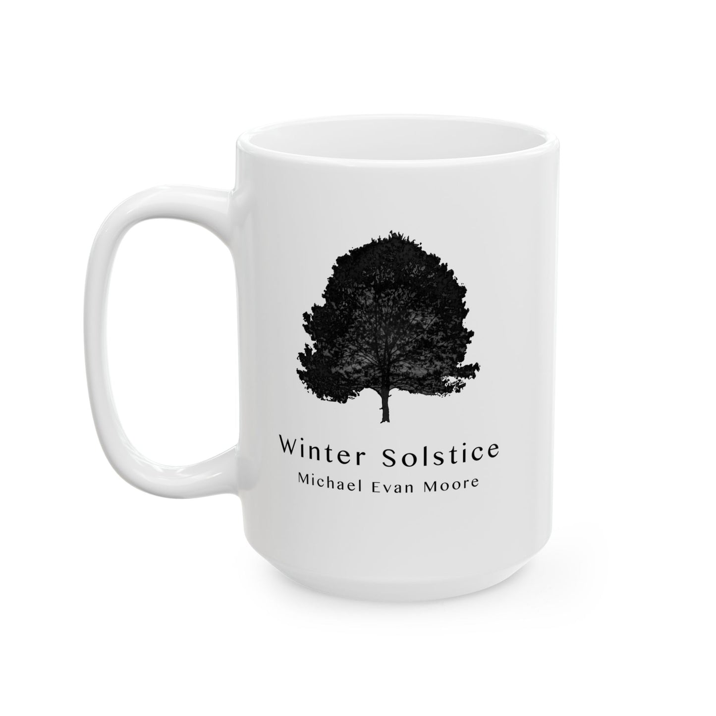 Winter Solstice Ceramic Mug, (11oz, 15oz)(White)