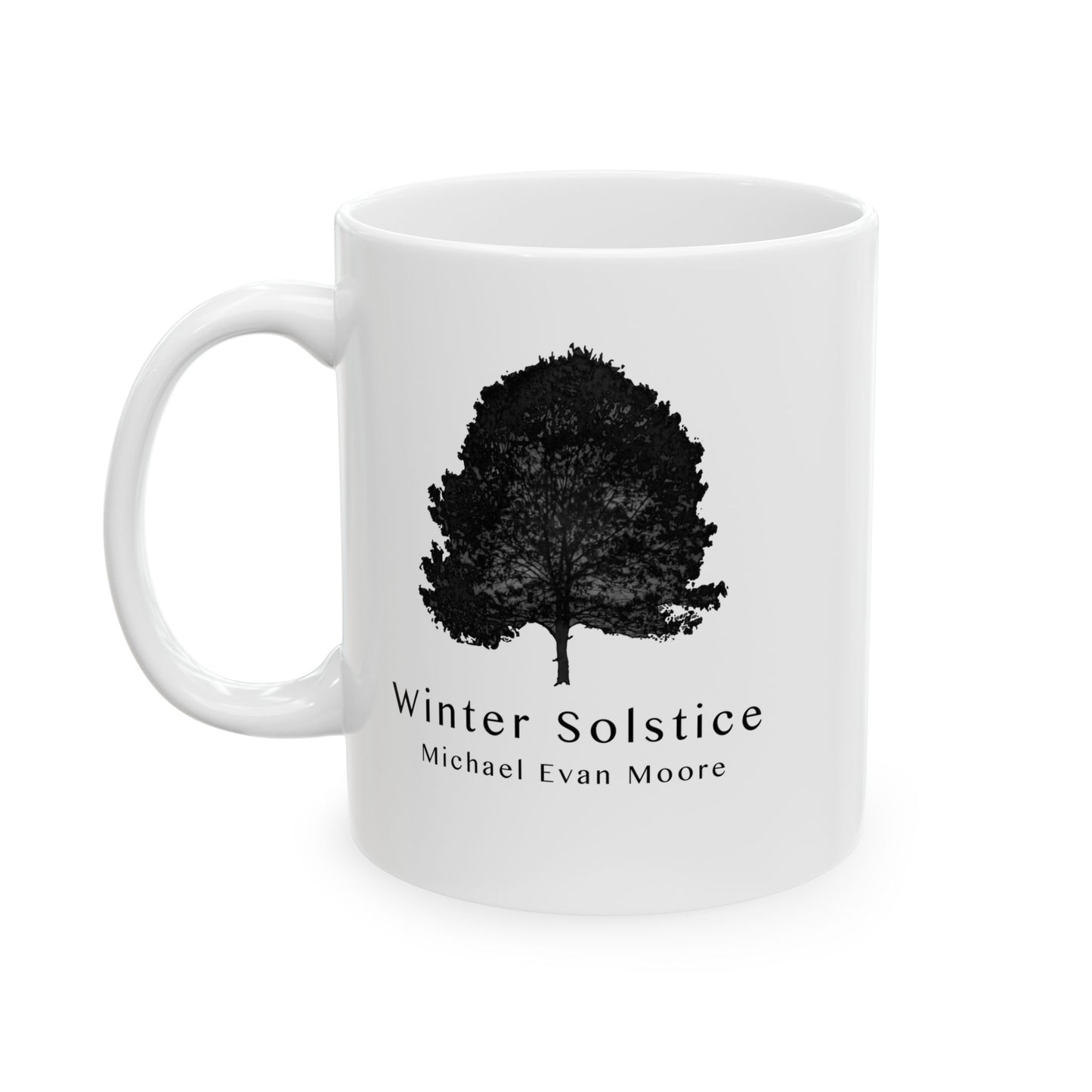 Winter Solstice Ceramic Mug, (11oz, 15oz)(White)