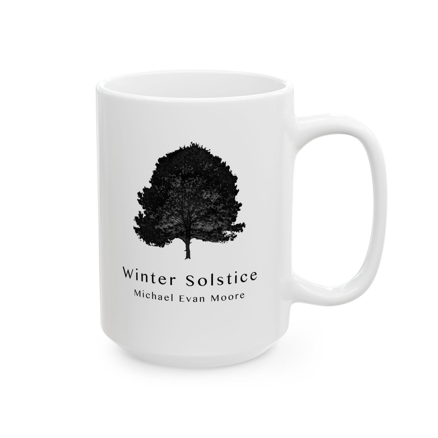 Winter Solstice Ceramic Mug, (11oz, 15oz)(White)